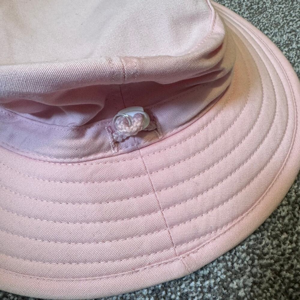 Sloggers Pink Cotton Wide Brim Sun Hat Bucket Garden Hat Chin Strap One Size - Picture 5 of 9